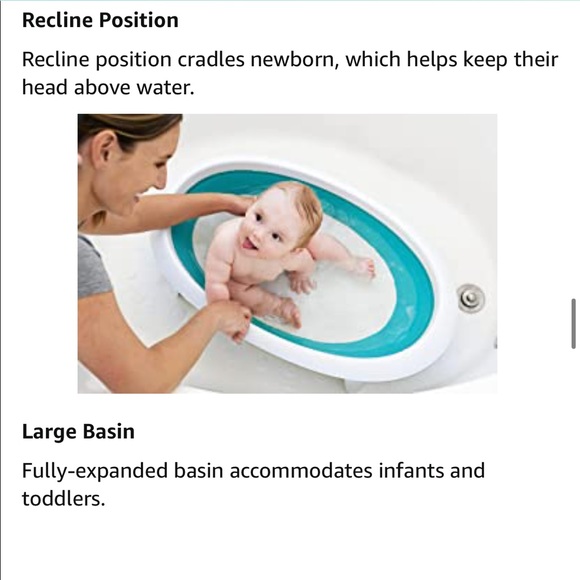 Boon bathtub adjustable collapsible designer. Recline/Sit Up Infant/Toddler - Picture 11 of 14